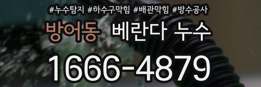 방어동 베란다 누수