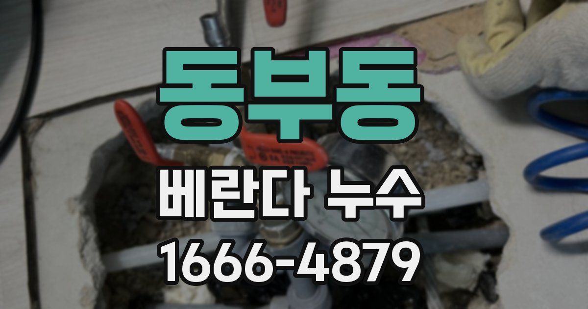 동부동 베란다 누수