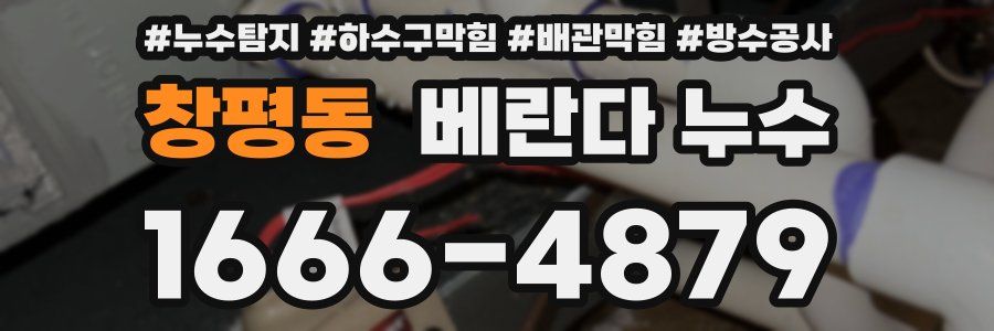 창평동 베란다 누수