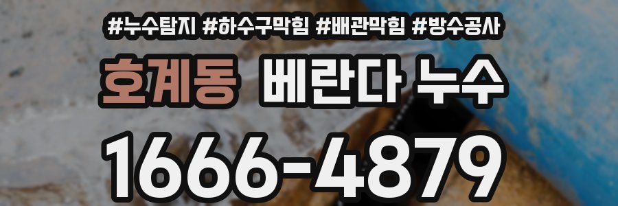 호계동 베란다 누수