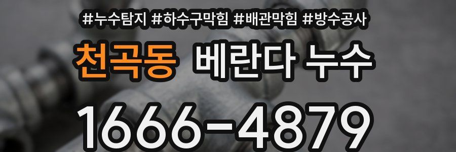 천곡동 베란다 누수