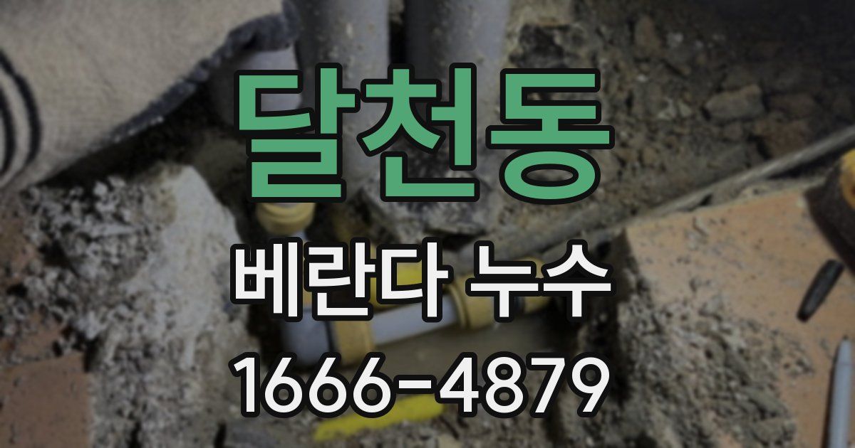 달천동 베란다 누수