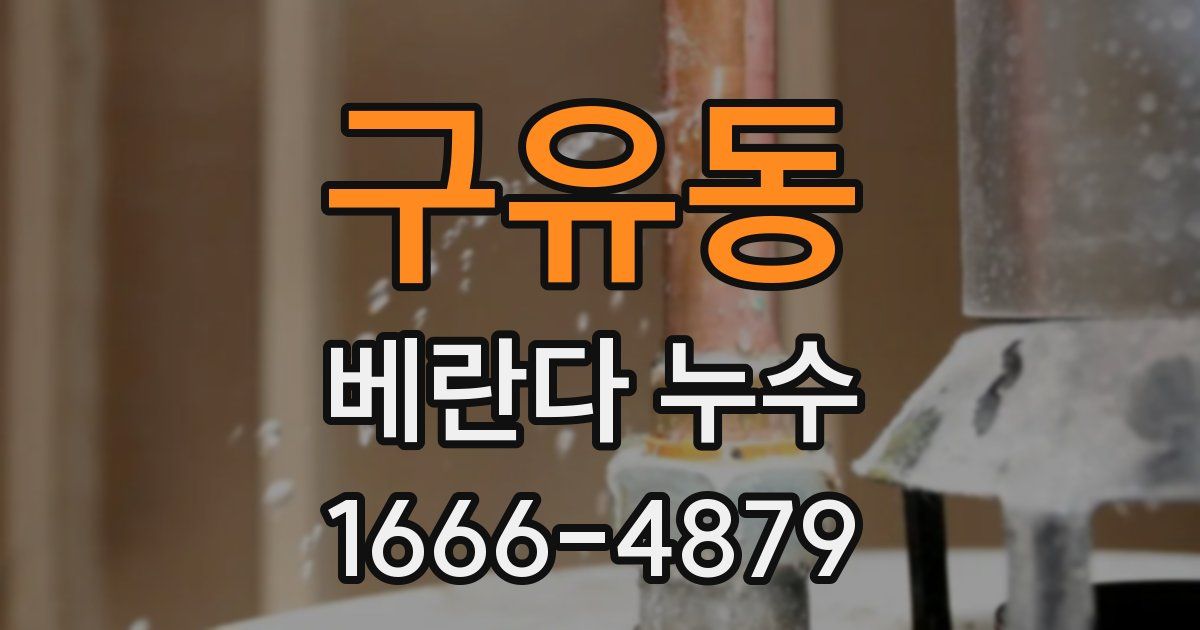 구유동 베란다 누수