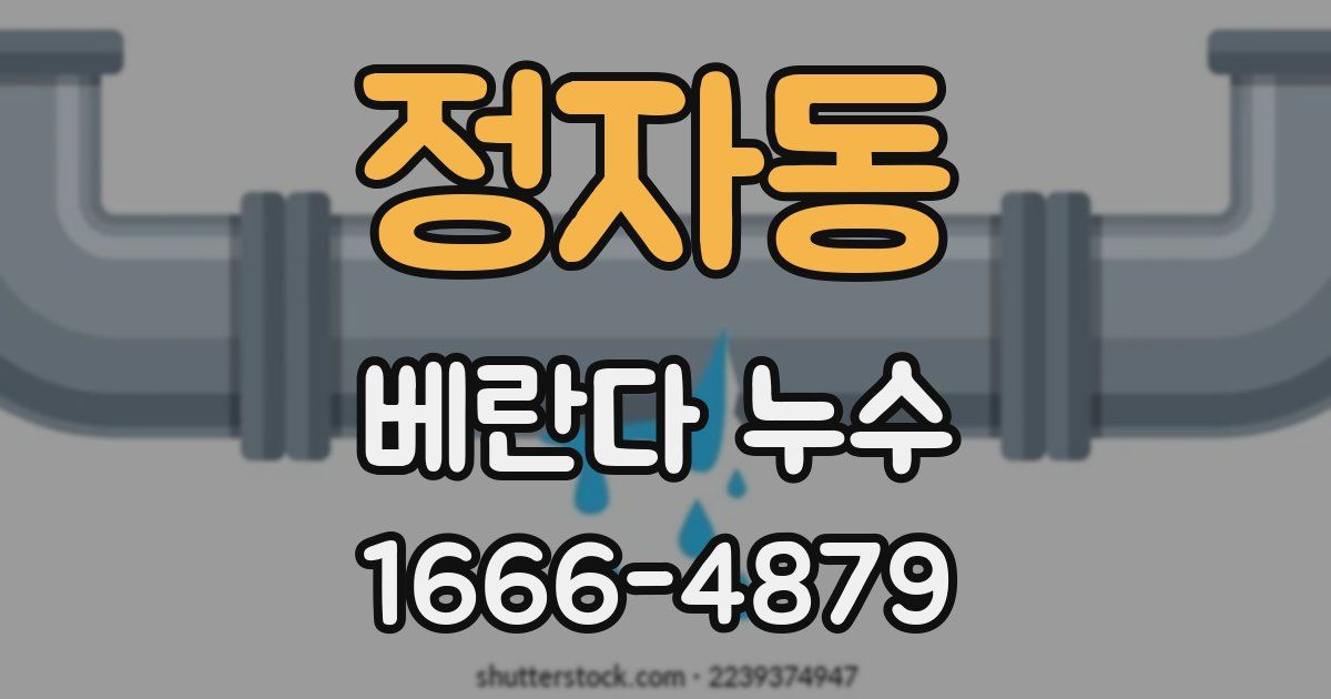 정자동 베란다 누수