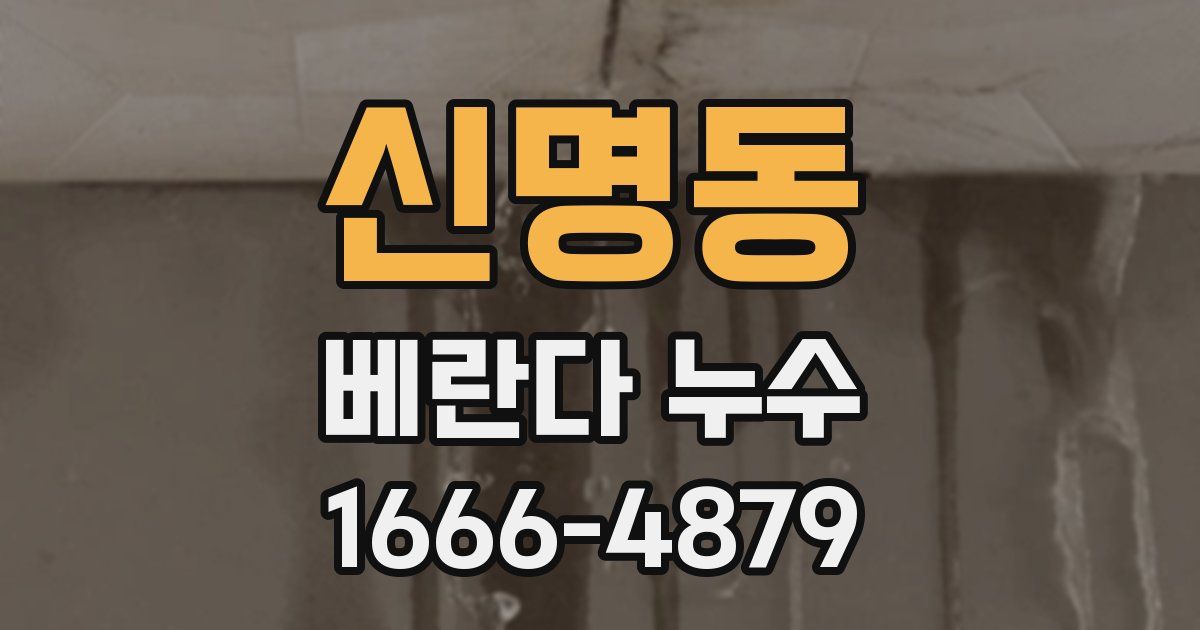 신명동 베란다 누수