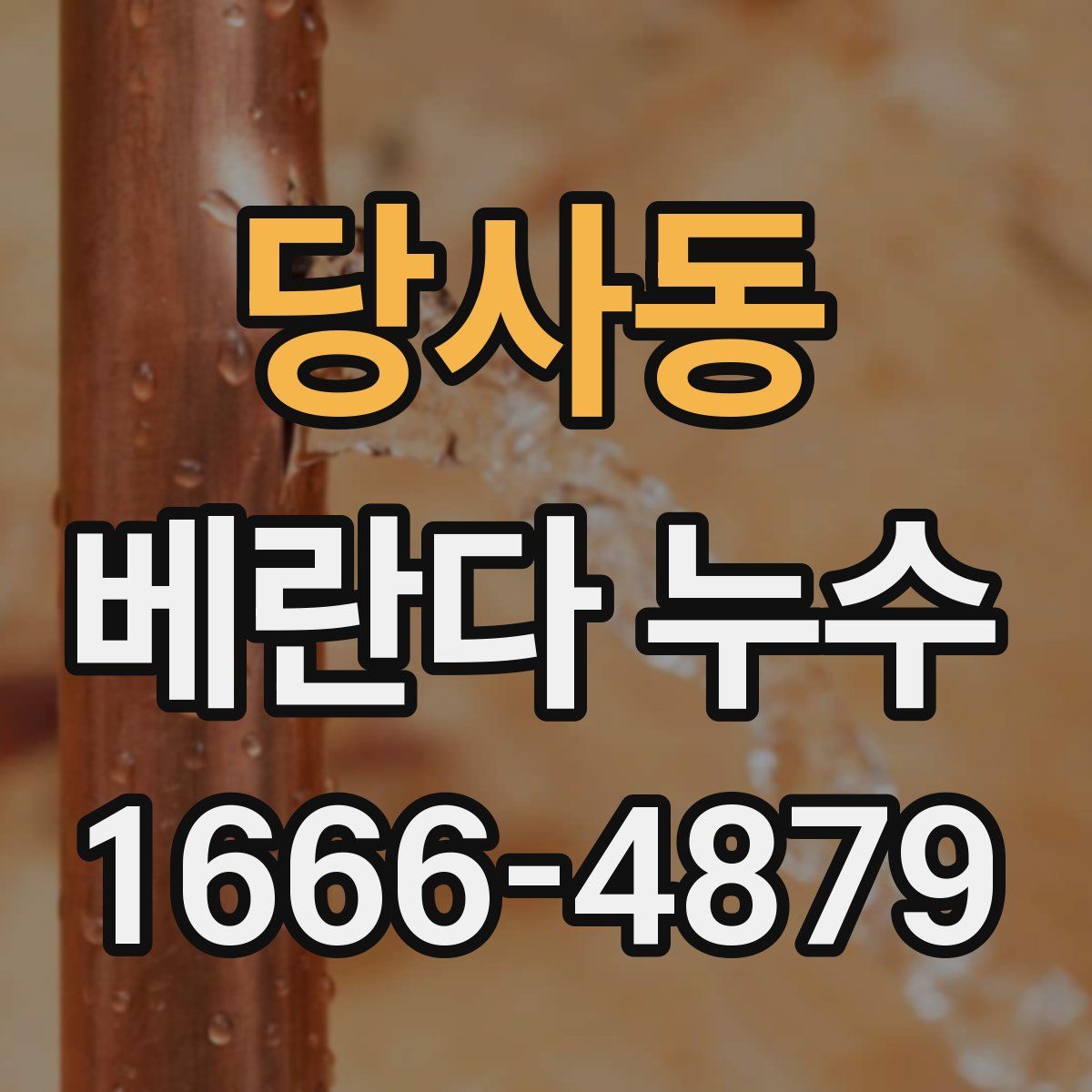 당사동 베란다 누수