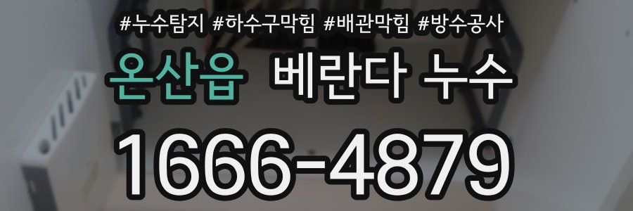 온산읍 베란다 누수