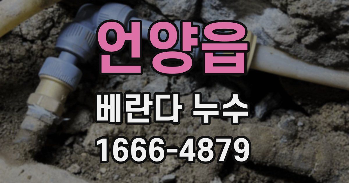 언양읍 베란다 누수