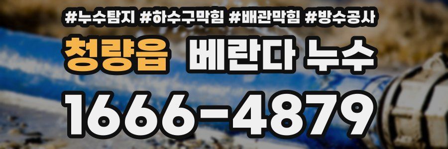 청량읍 베란다 누수