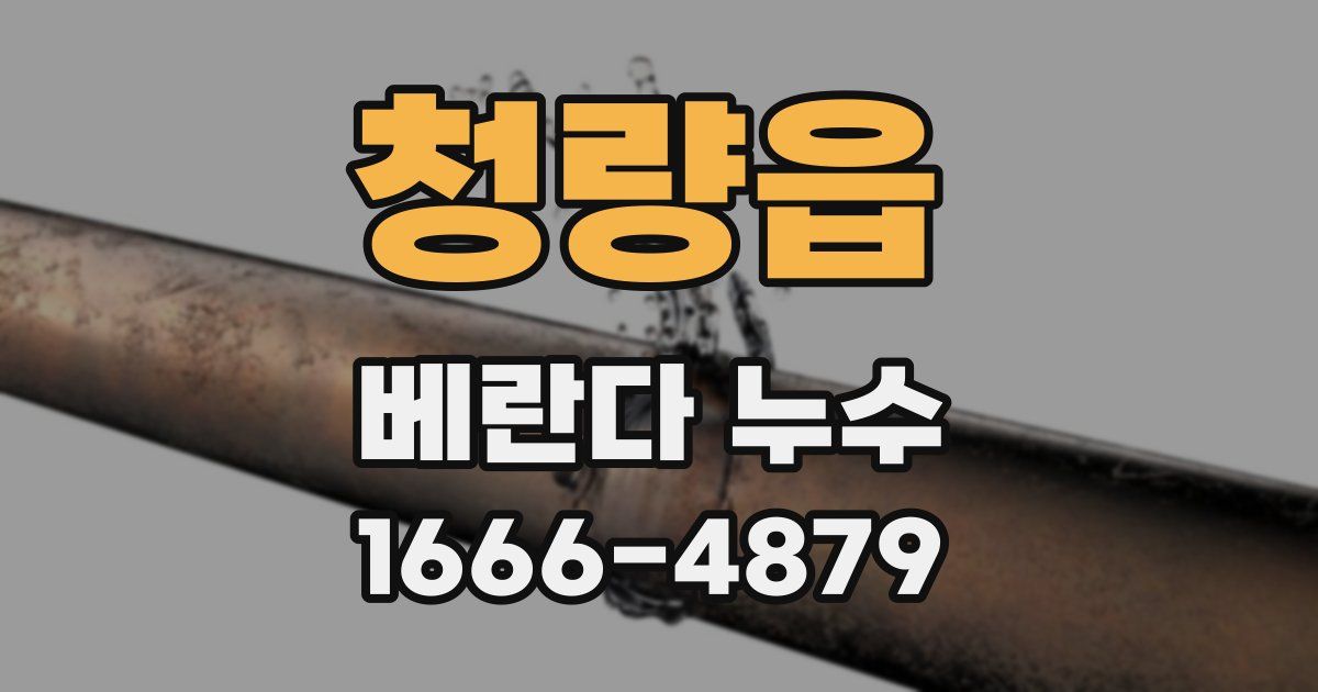 청량읍 베란다 누수