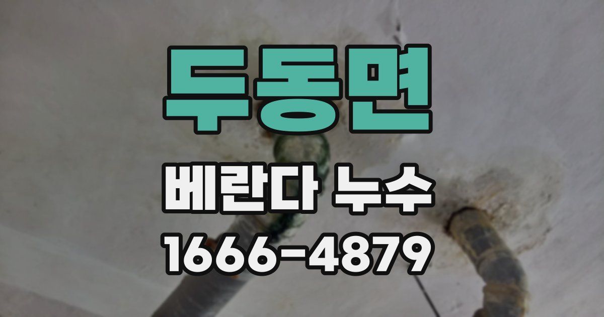 두동면 베란다 누수