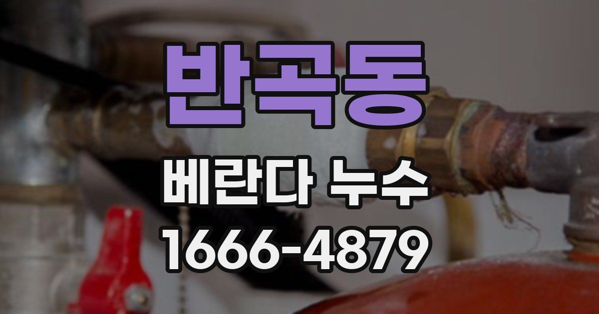 반곡동 베란다 누수