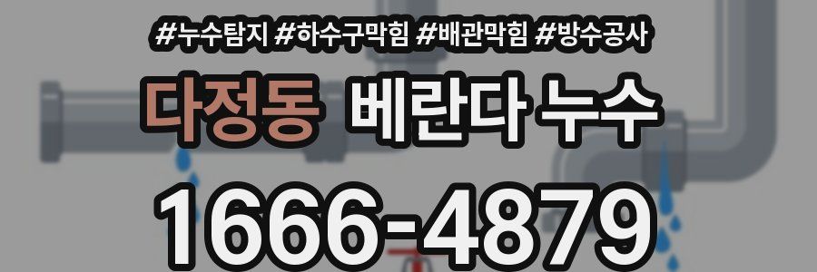 다정동 베란다 누수