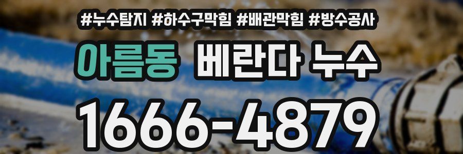 아름동 베란다 누수