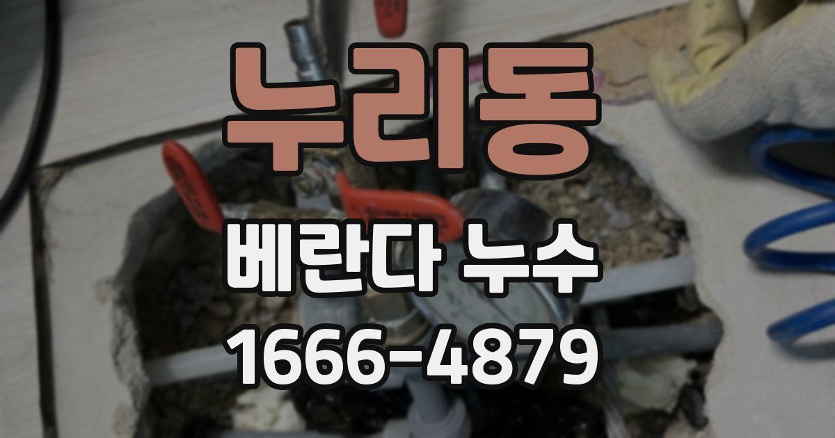 누리동 베란다 누수