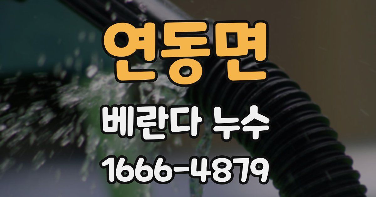 연동면 베란다 누수