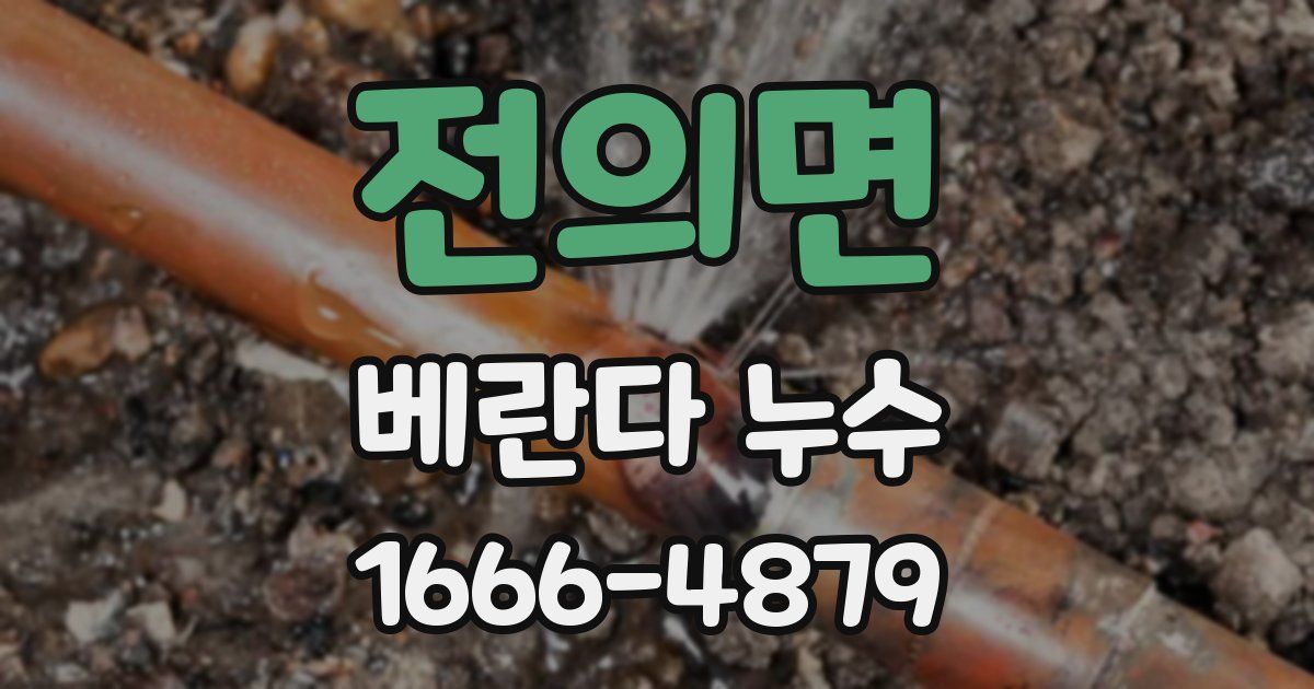 전의면 베란다 누수
