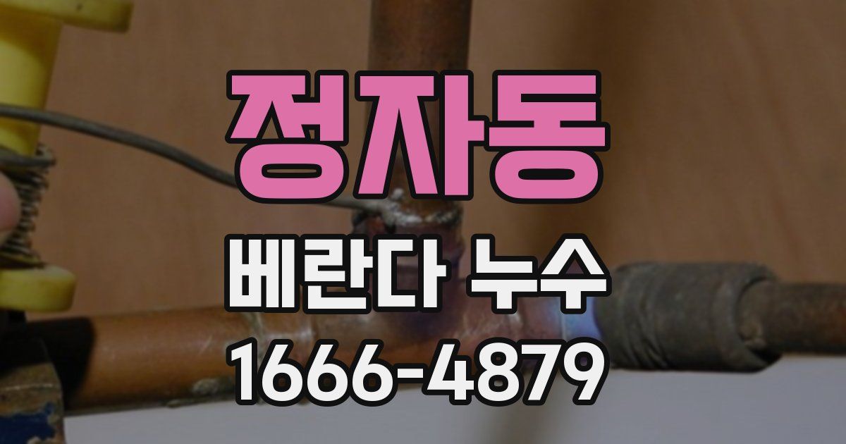정자동 베란다 누수