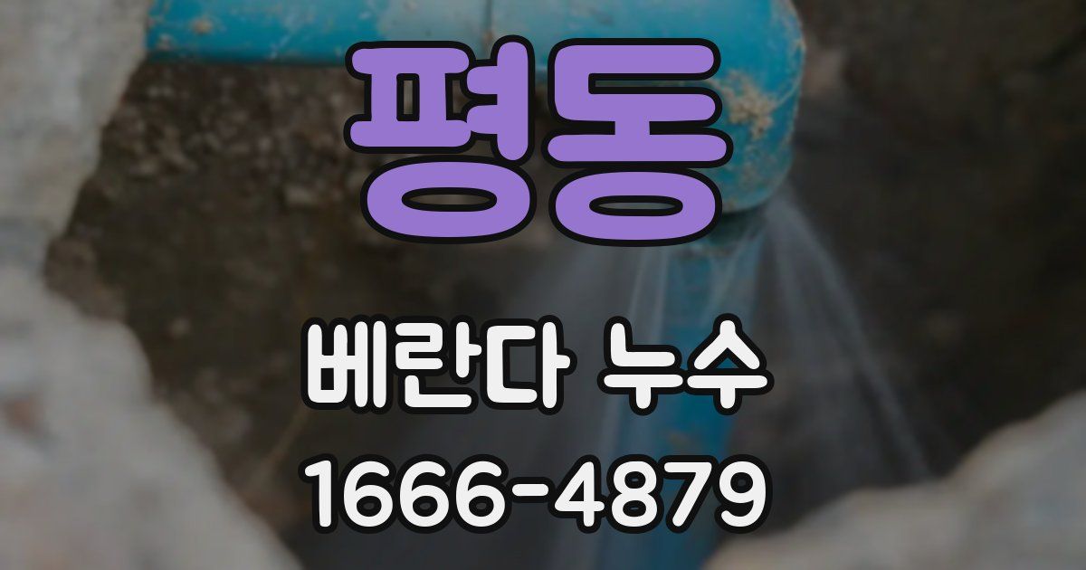 평동 베란다 누수