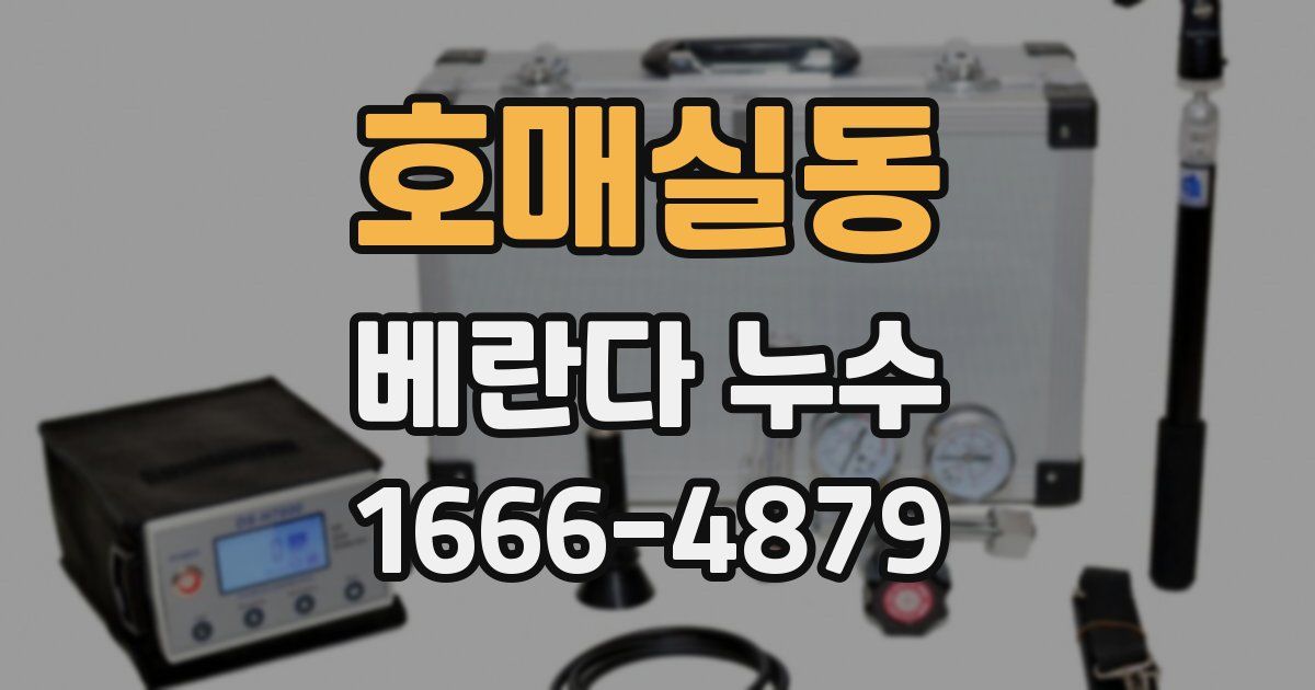 호매실동 베란다 누수