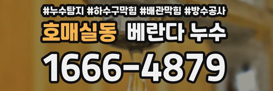 호매실동 베란다 누수