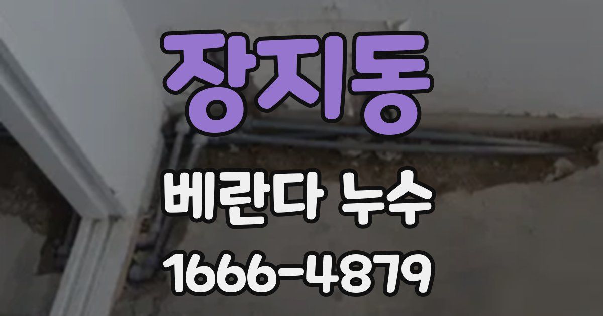 장지동 베란다 누수