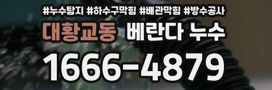 대황교동 베란다 누수