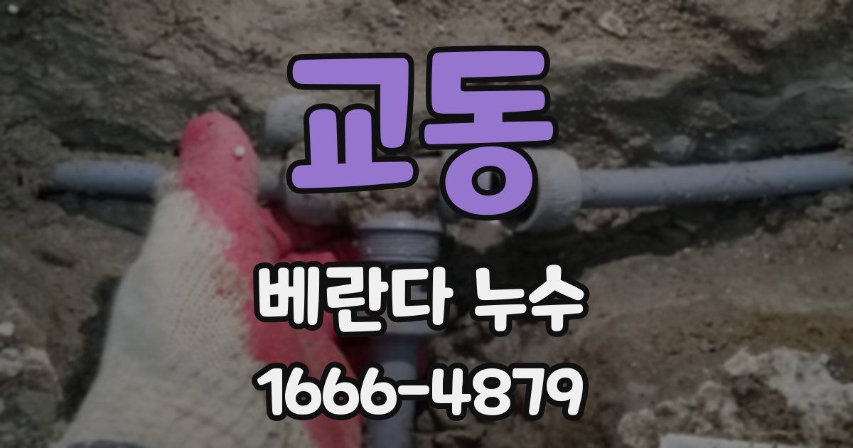 교동 베란다 누수