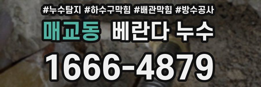 매교동 베란다 누수