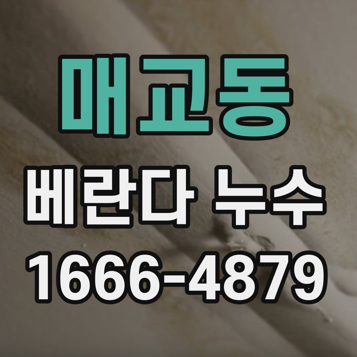 매교동 베란다 누수