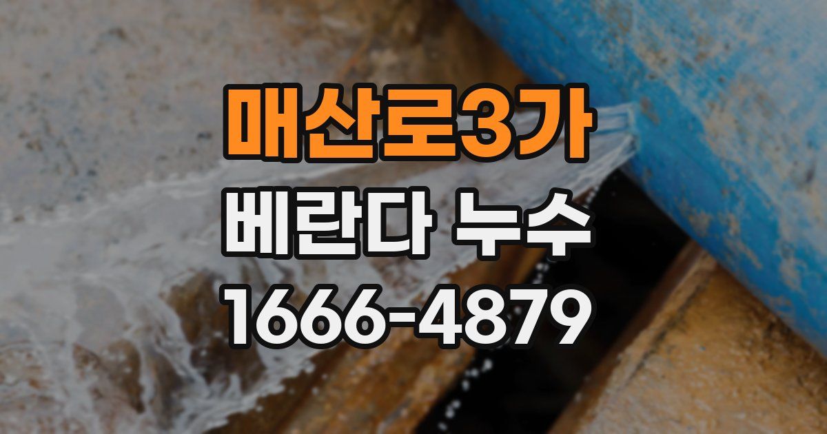 매산로3가 베란다 누수