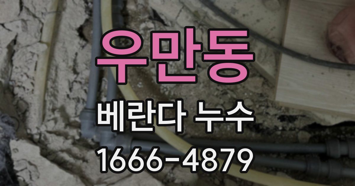 우만동 베란다 누수