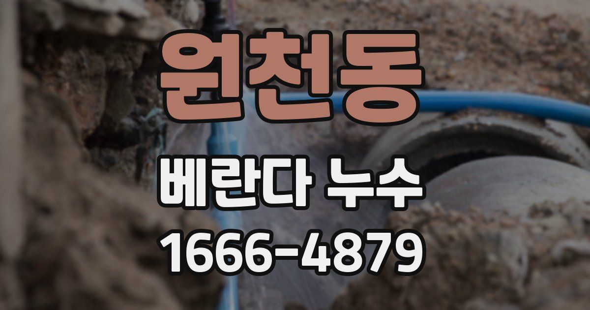 원천동 베란다 누수