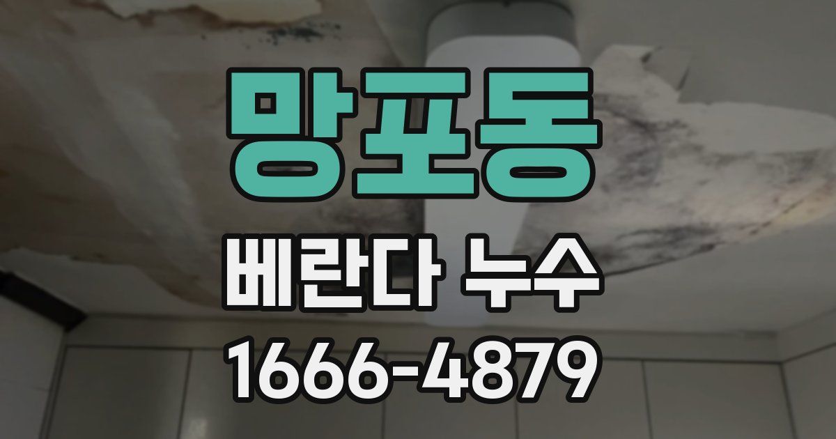 망포동 베란다 누수