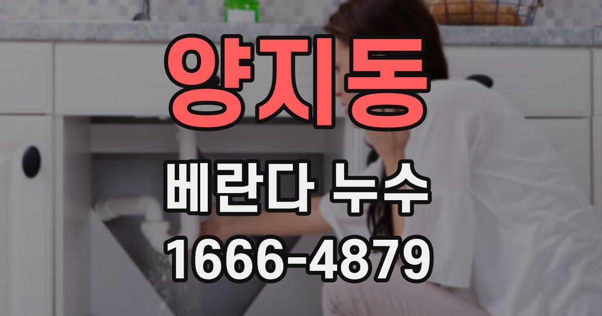 양지동 베란다 누수