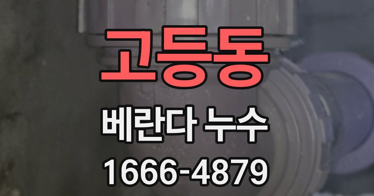 고등동 베란다 누수
