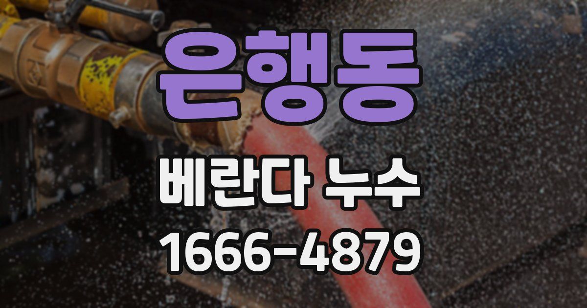 은행동 베란다 누수