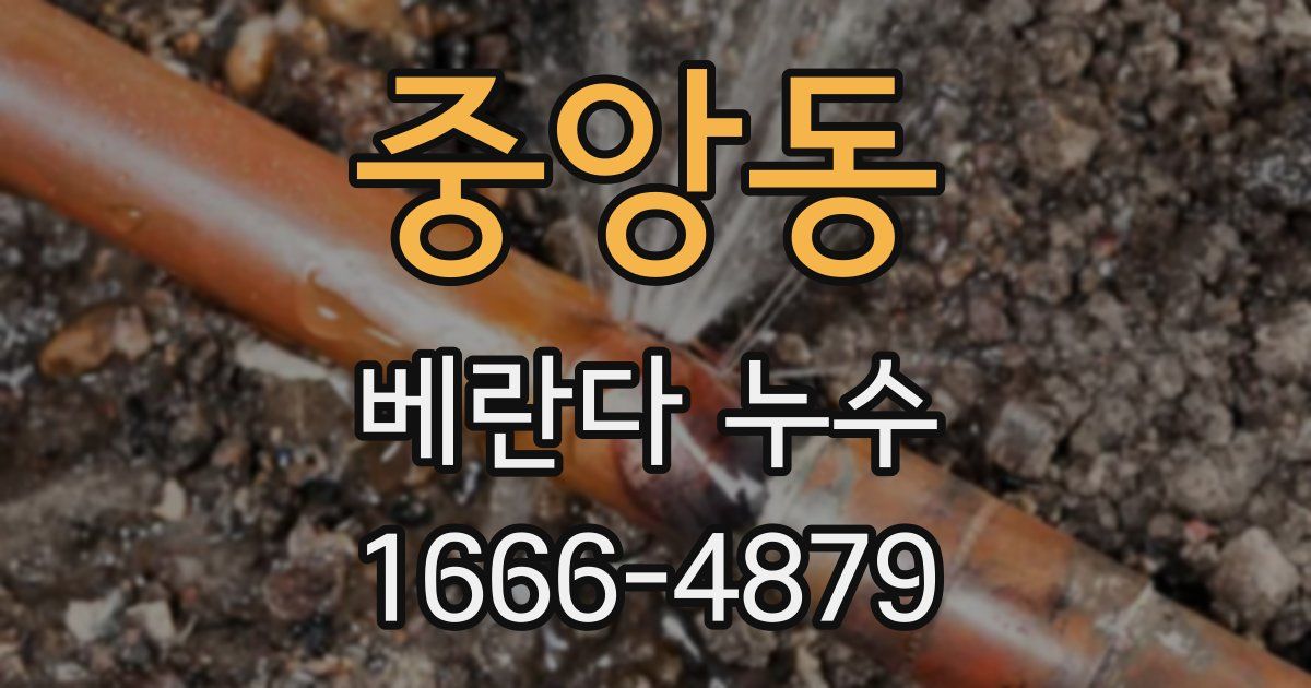 중앙동 베란다 누수