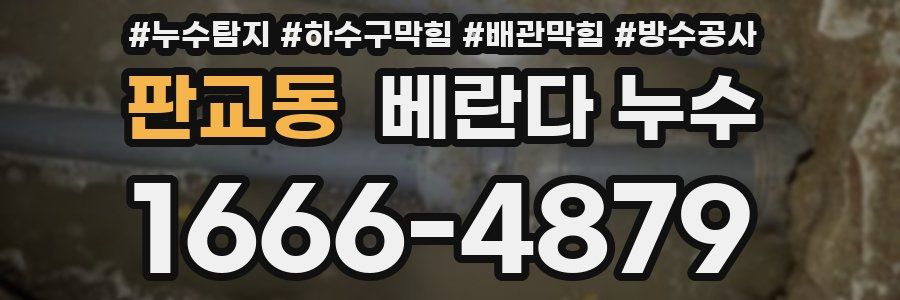 판교동 베란다 누수