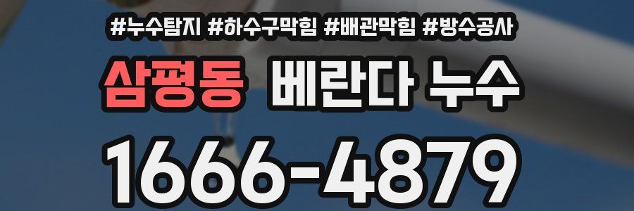 삼평동 베란다 누수