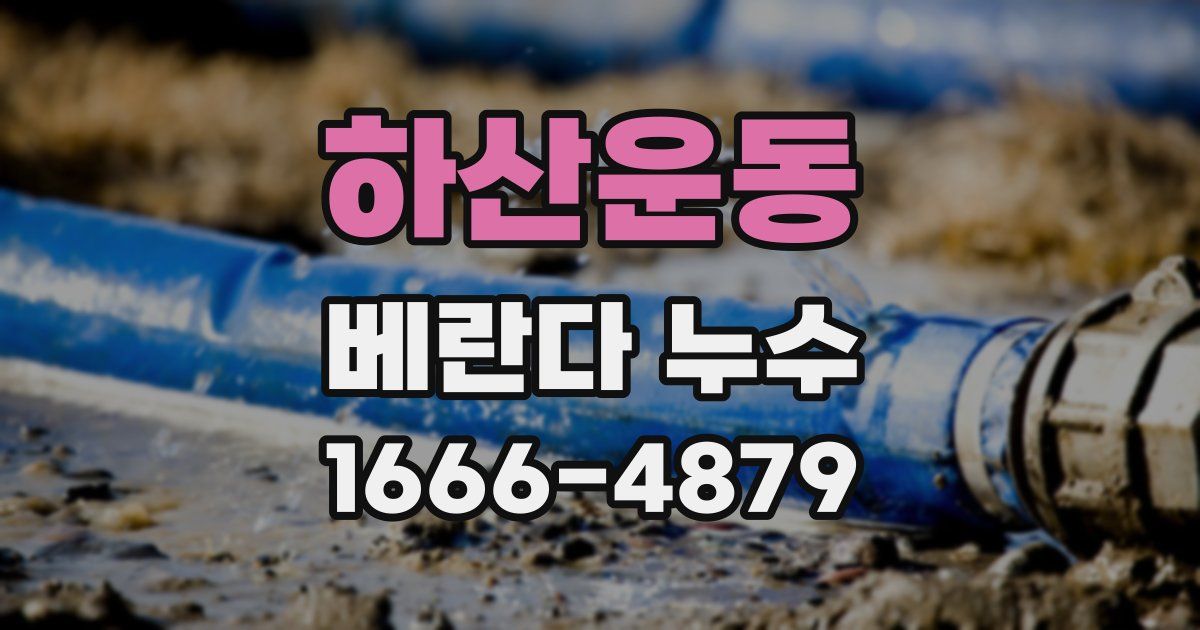 하산운동 베란다 누수