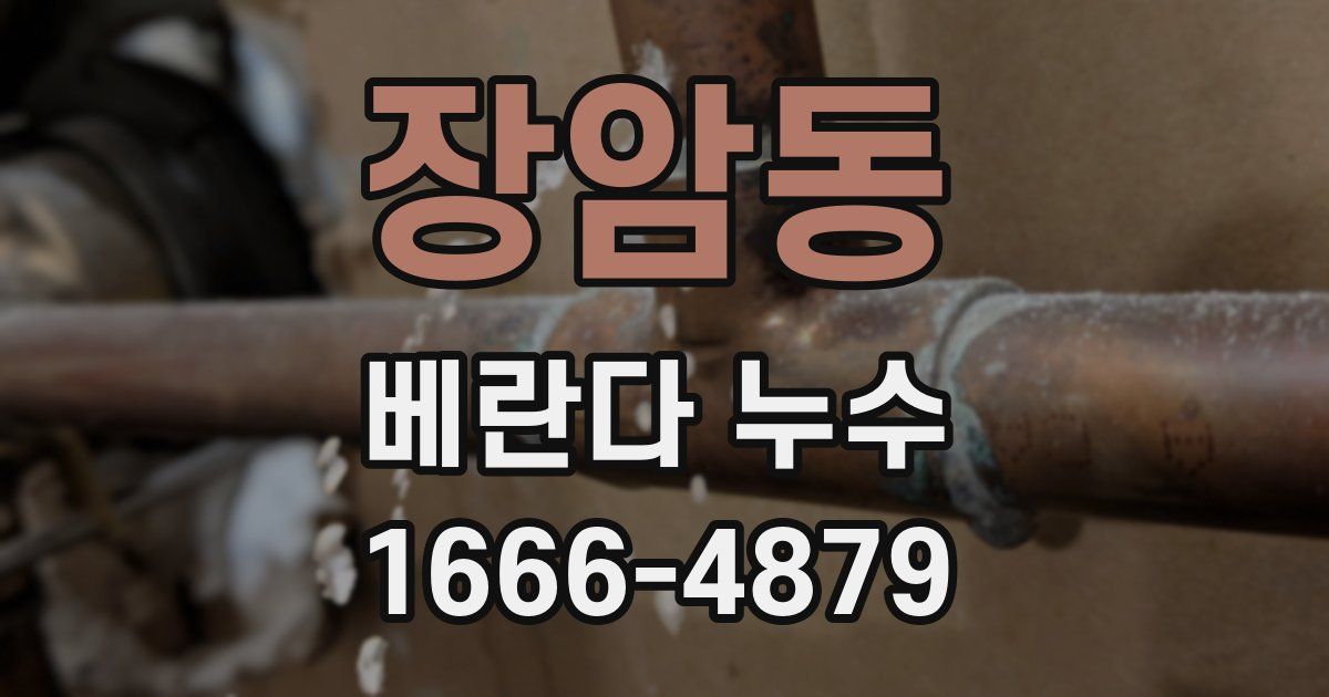 장암동 베란다 누수