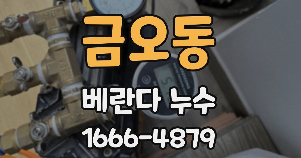 금오동 베란다 누수