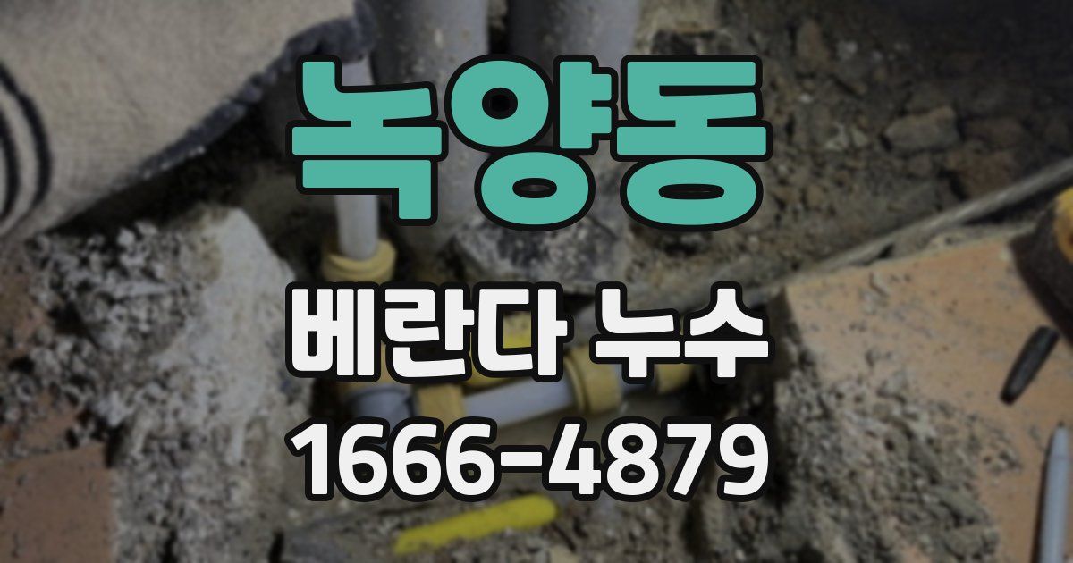 녹양동 베란다 누수