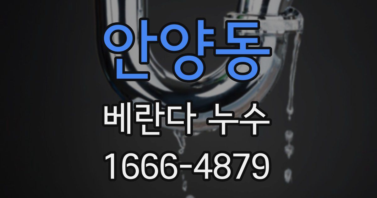 안양동 베란다 누수