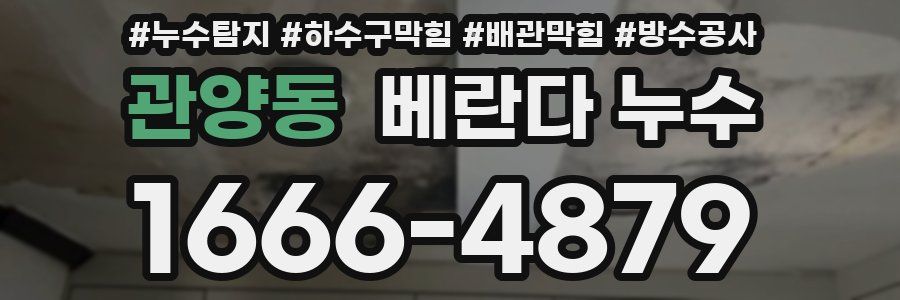 관양동 베란다 누수