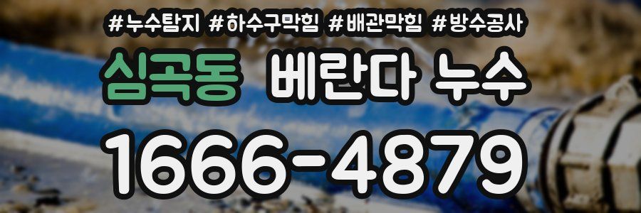 심곡동 베란다 누수