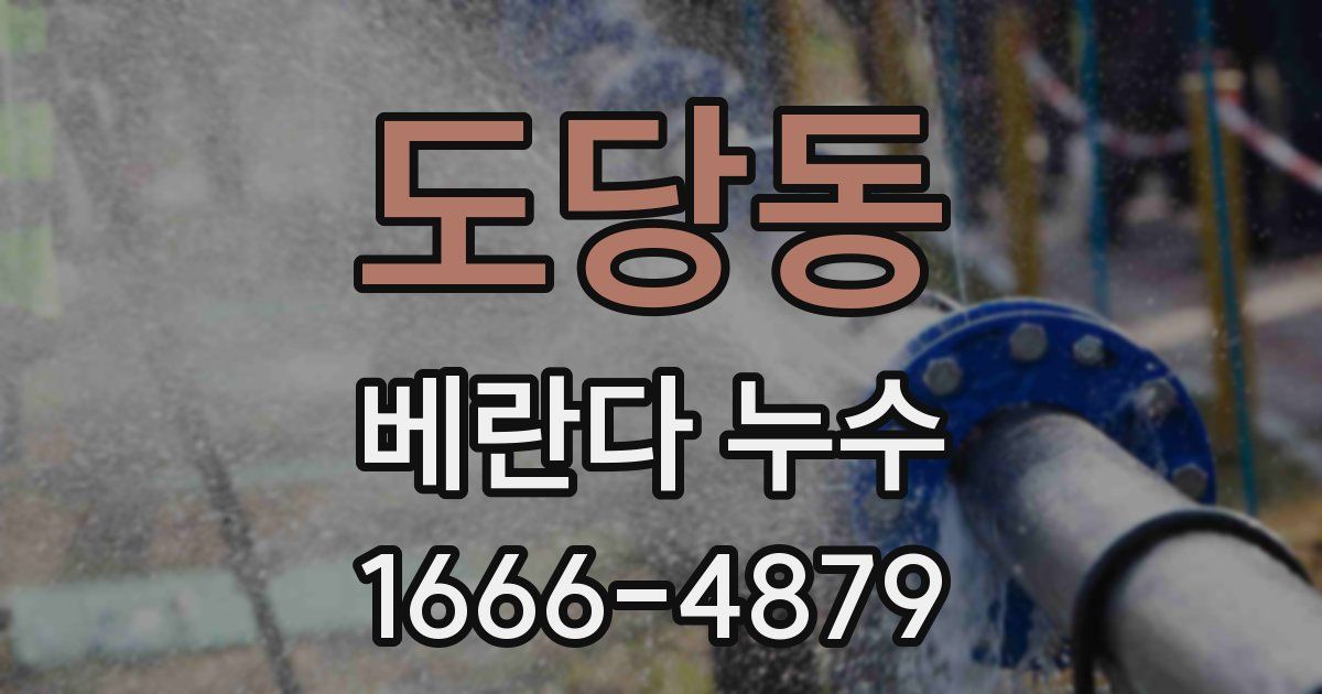 도당동 베란다 누수