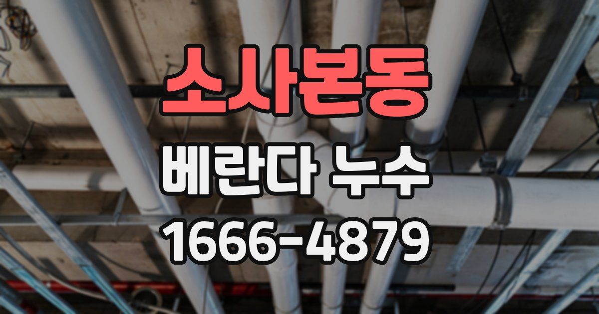 소사본동 베란다 누수