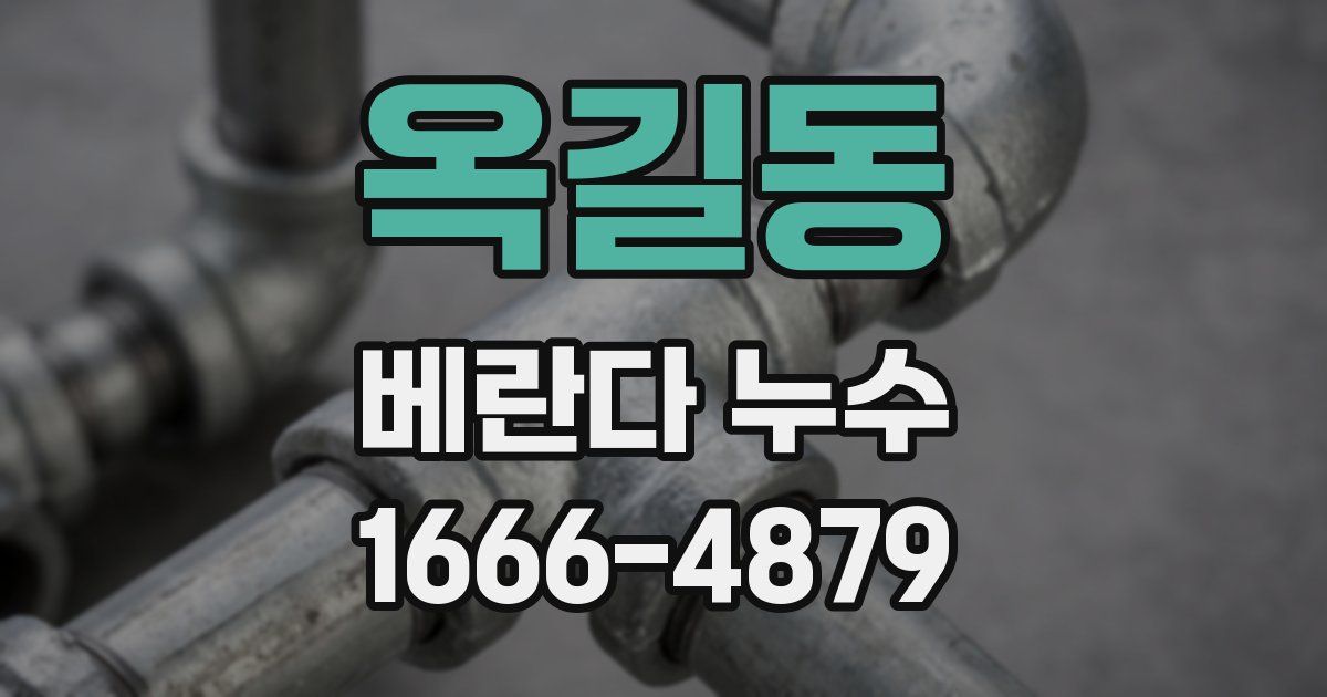 옥길동 베란다 누수